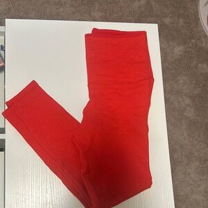 Emily Hsu Designs Vibrant Red Kids Leggings